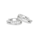 TOM TAILOR women's hoop earrings, rhodium-plated 925 sterling silver, view 4