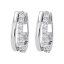 TOM TAILOR women's hoop earrings, rhodium-plated 925 sterling silver, view 5