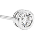 TOM TAILOR women's stud earrings, rose gold-plated 925 sterling silver, silver, view 4
