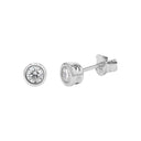 TOM TAILOR women's stud earrings, rose gold-plated 925 sterling silver, silver, main image