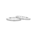 TOM TAILOR women's hoop earrings, rhodium-plated 925 sterling silver, view 4