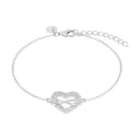 TOM TAILOR women's heart and infinity bracelet in 925 sterling silver