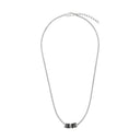 TOM TAILOR men's necklace, stainless steel with black IP plating, black, view 3