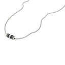 TOM TAILOR men's necklace, stainless steel with black IP plating, black, view 4