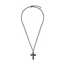 TOM TAILOR men's cross necklace in stainless steel