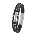 TOM TAILOR men's anchor ID bracelet in stainless steel