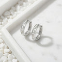 NOELANI women's hoop earrings in 925 sterling silver