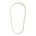 NOELANI women's curb and ball chain necklace in stainless steel