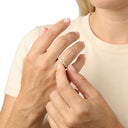 AMOR women's ring, gold-plated 925 sterling silver, view 2