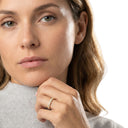 AMOR Ring Women, 925 Silber vergoldet, am Model