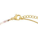 NOELANI women's beaded snake chain necklace in stainless steel