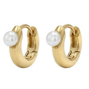 NOELANI Ohrring (Creolen) Women, Edelstahl IP gold, Rückseite