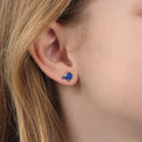 PRINZESSIN LILLIFEE girls' stud earrings, rhodium-plated 925 sterling silver, view 2