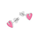 PRINZESSIN LILLIFEE girls' stud earrings, rhodium-plated 925 sterling silver, main image