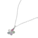 PRINZESSIN LILLIFEE girls' necklace, rhodium-plated 925 sterling silver, back