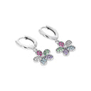 PRINZESSIN LILLIFEE girls' hoop earrings, rhodium-plated 925 sterling silver, view 3