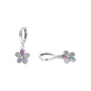PRINZESSIN LILLIFEE girls' hoop earrings, rhodium-plated 925 sterling silver, main image