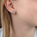 PRINZESSIN LILLIFEE girls' stud earrings, rhodium-plated 925 sterling silver, view 2
