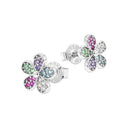 PRINZESSIN LILLIFEE girls' stud earrings, rhodium-plated 925 sterling silver, view 3