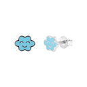 PRINZESSIN LILLIFEE girls' stud earrings, rhodium-plated 925 sterling silver, main image