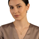Women's necklace, worn by model