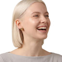 Women's nose stud, worn by model