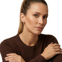 Women's charm hoop earrings, view 4