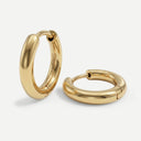 Women's charm hoop earrings, view 7