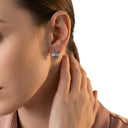 Women's stud earrings, view 2
