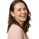 Women's hoop earrings, worn by model