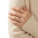 AMOR Ring mit Stein Women, weiß, rosa, Ansicht 2