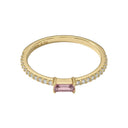 AMOR Ring mit Stein Women, weiß, rosa, Ansicht 4