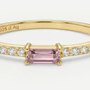 AMOR Ring mit Stein Women, weiß, rosa, Ansicht 5