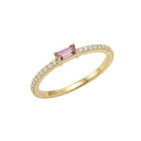 AMOR Ring mit Stein Women, weiß, rosa, Hauptbild