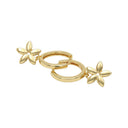 Women's charm hoop earrings, view 4