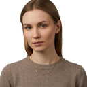 Women's pendant necklace, worn by model