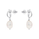 TOM TAILOR women's knot drop earrings in 925 sterling silver
