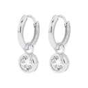 TOM TAILOR women's hoop earrings, rhodium-plated 925 sterling silver, view 5