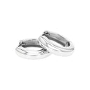 TOM TAILOR women's hoop earrings, rhodium-plated 925 sterling silver, silver, view 8