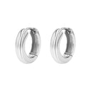 TOM TAILOR women's hoop earrings, rhodium-plated 925 sterling silver, silver, view 9