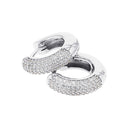 TOM TAILOR women's hoop earrings, rhodium-plated 925 sterling silver, view 3