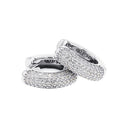 TOM TAILOR women's hoop earrings, rhodium-plated 925 sterling silver, view 4