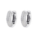 TOM TAILOR women's hoop earrings, rhodium-plated 925 sterling silver, view 5