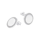 TOM TAILOR women's stud earrings, rhodium-plated 925 sterling silver, view 3