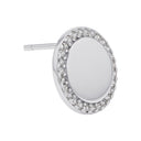 TOM TAILOR women's stud earrings, rhodium-plated 925 sterling silver, view 4