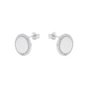 TOM TAILOR women's stud earrings, rhodium-plated 925 sterling silver, view 5