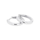 TOM TAILOR women's heart hoop earrings in 925 sterling silver