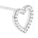 TOM TAILOR women's heart stud earrings in 925 sterling silver