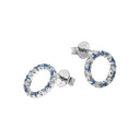 TOM TAILOR women's stud earrings, rhodium-plated 925 sterling silver, view 3