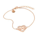 TOM TAILOR women's infinity and heart bracelet in 925 sterling silver
